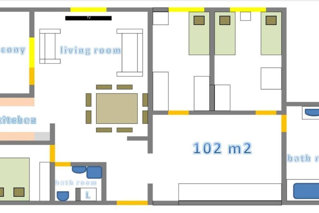 Sunny Day -Arena Zagreb , 2 Bathrooms, 102M², Eksteriør billede